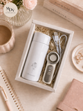 The Summer Breeze: Personalised Sparkle Flask & Mini Portable Fan Gift Set - Father's Day Flowers & Gifts 2026