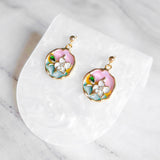 Pastel Reverie Handmade Gold Bracelet Necklace and Earring Set