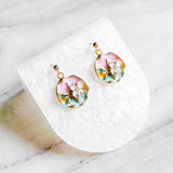 Pastel Reverie Handmade Gold Bracelet Necklace and Earring Set