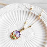 Pastel Reverie Handmade Gold Bracelet Necklace and Earring Set