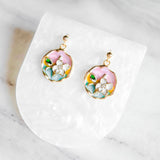 Pastel Reverie Handmade Gold Bracelet Necklace and Earring Set