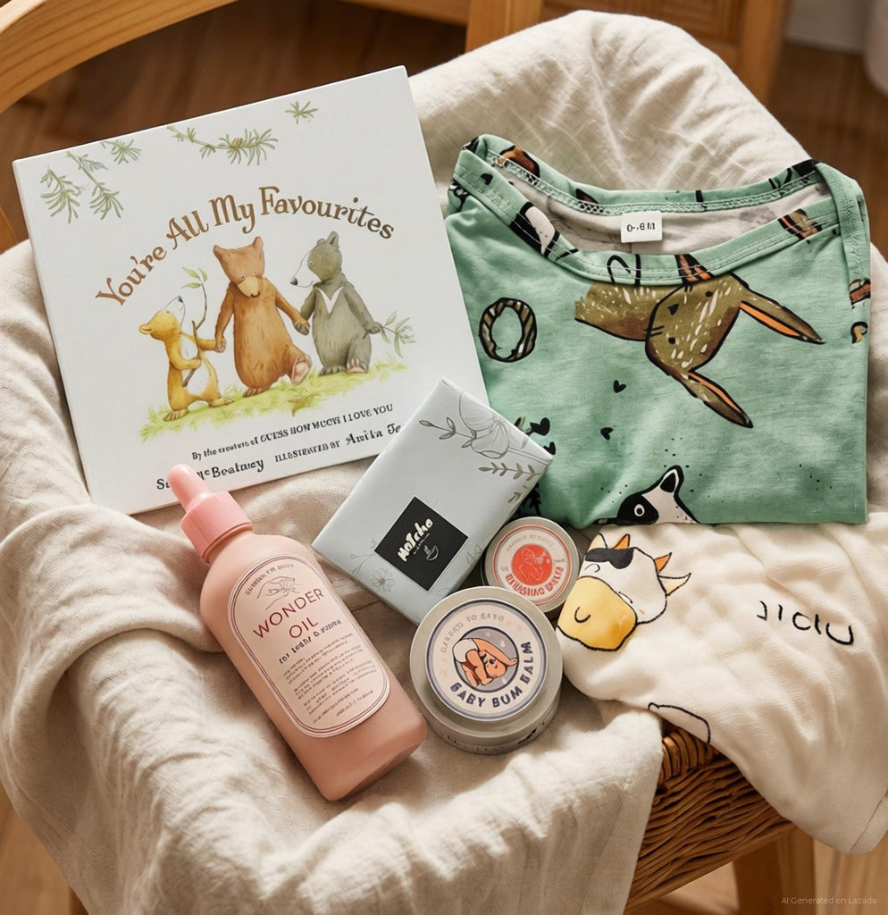 “Mom, You Did It Again!” (Baby Romper) Gift Set (For Mom & Her Kiddos)