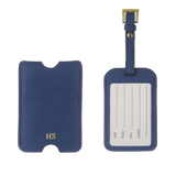 Saffiano Luggage Tag with Sleeve