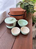 Circle of Harmony Mooncake Set - PU Leather Bag & Portable Travel Tea Set (Islandwide Delivery)  - Mooncake Festival 2026