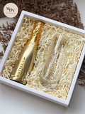 Perfect Champagne Gift - Choice of Moet / Bottega Mini with Engraved Champagne Flute  - Christmas 2025