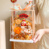 Blessing Year Preserved Flower Acrylic Box - CNY Hampers & Gifts 2025