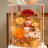 Blessing Year Preserved Flower Acrylic Box - CNY Hampers & Gifts 2025