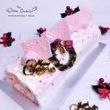 (Christmas 2023) Rose Lychee Christmas Log cake