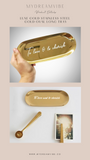 Grand Wedding Hamper - Gold Mugs with Gold Tray in Basket