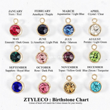 Birthstone Charm Necklace / Bracelet - Silver