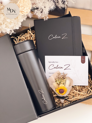 Success Starter - Engraved Flask with Notebook - Father's Day Flowers & Gifts 2026