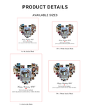 Personalised Family Photo Collage Acrylic Block | Heart-Shaped Family Keepsake Gift