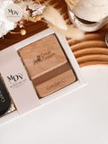 A Refined Gesture of Gratitude - Keychain with Wooden Phone Stand