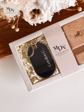 A Refined Gesture of Gratitude - Keychain with Wooden Phone Stand