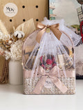 Grand Wedding Hamper - Gold Mugs with Gold Tray in Basket