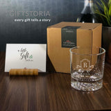 Personalized Monogram Crystal Rock Glass
