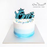 Pink or Blue Ombre Smash Cake (Other colors can be chosen)