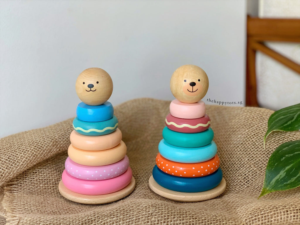 Bear Stack Tower Stacker - Little Wooden Bear | Giftr - Singapore's Leading Online Gift Shop