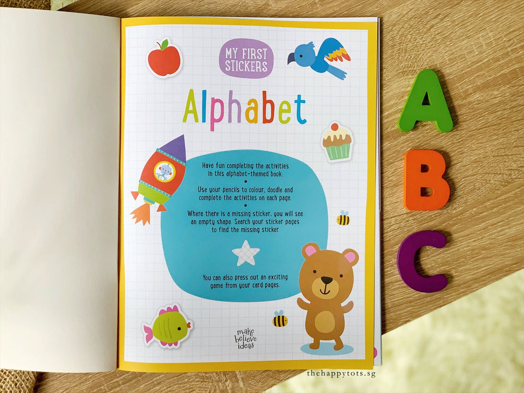 Bundle Set of 2 - My First Stickers: Alphabet & My First Stickers: Din ...