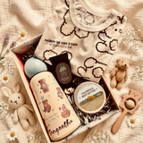 The Beary Warm & Fuzzy Gift Box for Baby & Mommy with "Personalised Name" on tumbler