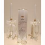 Personalized Unity Candles "Love is Patient" (Islandwide Delivery) - Customised Add Ons