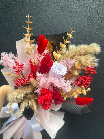 Real Love Bouquet-1 Stalk Preserved Rose Premium - Valentine's Day Flowers & Gifts 2026