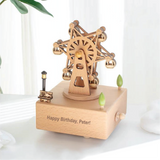 Personalised Wooden Music Box - Twinkle Wheel (Ferris Wheel)