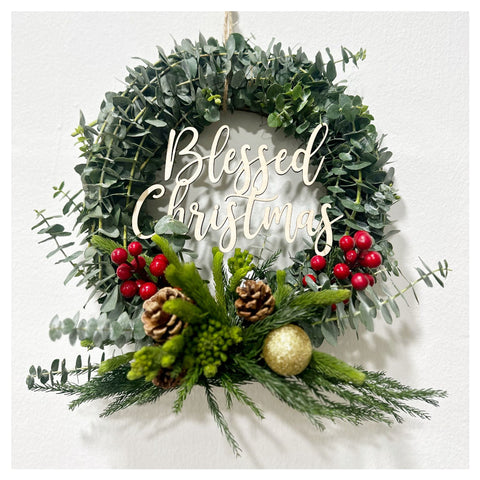 Christmas Blessings Wreath  - Christmas 2025
