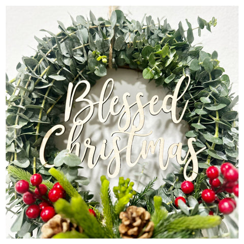Christmas Blessings Wreath  - Christmas 2025