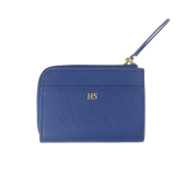 Navy - Saffiano Zip Wallet