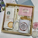 Personalised Printed Mug with Lid & Spoon and Instant Coffee (Nationwide Delivery)