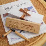 Personalized Maple Wood Pen Set