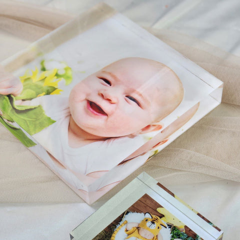Personalised Classic Acrylic Photo Block | Custom Photo Keepsake Gift