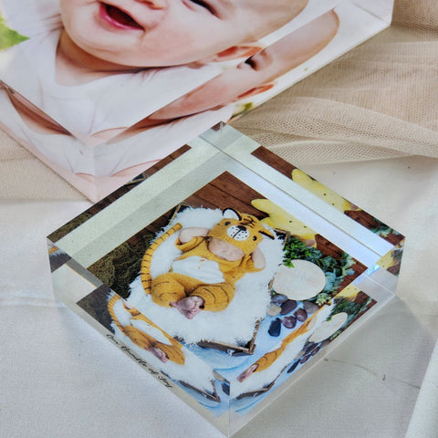 Personalised Classic Acrylic Photo Block | Custom Photo Keepsake Gift