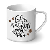 Personalised Printed Mug with Lid & Spoon and Instant Coffee (Nationwide Delivery)