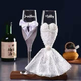 Personalised Precious Wine Glass Set