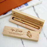 Personalized Maple Wood Pen Set