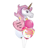 [Supershape] Pink Unicorn Balloon Bouquet