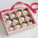 Gentlemen and Ladies Chocolate Coated Strawberry Fruit Gift Box