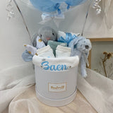 Personalised Baby Boy Newborn Hot Air Balloon Hamper