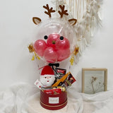 3D Reindeer Gourmet Personalized Hot Air Balloon Hamper