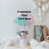 Pink & Mint Everlasting Personalized Hot Air Balloon
