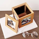 Personalized Wooden Photo Cube Box (Free Photo Printing) (6-8 working days)