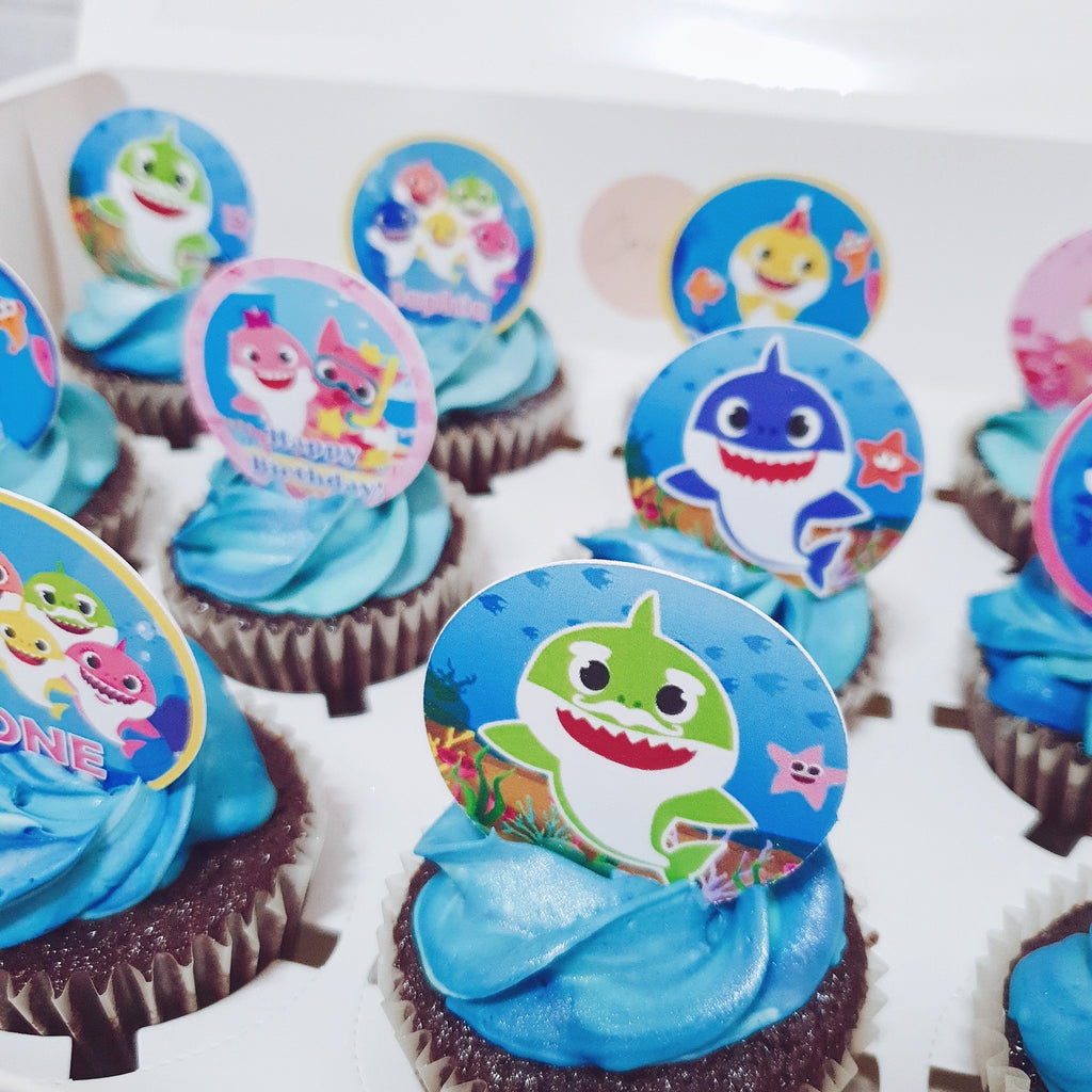 Baby Shark Cupcakes - Islandwide Delivery