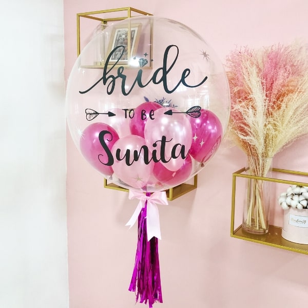Personalised Balloon (Fuchsia & Pink)