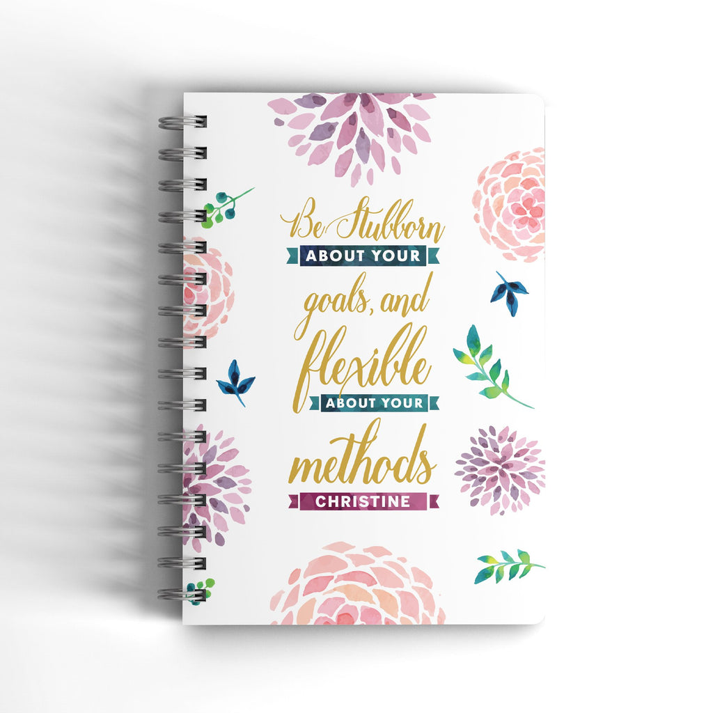 Goals & Methods Personalised Notebook