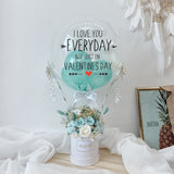 Mint & White Everlasting Personalized Hot Air Balloon