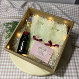 Personalised Champagne Glass Set With Champagne