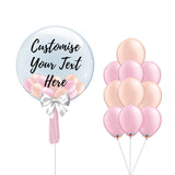 Rose Gold & Pink Personalised & Cluster Balloon Package