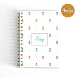 Pineapples - A5 Wire-O Personalised Notebook